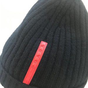 PRADA 100% Wool Beanie Made in Italy